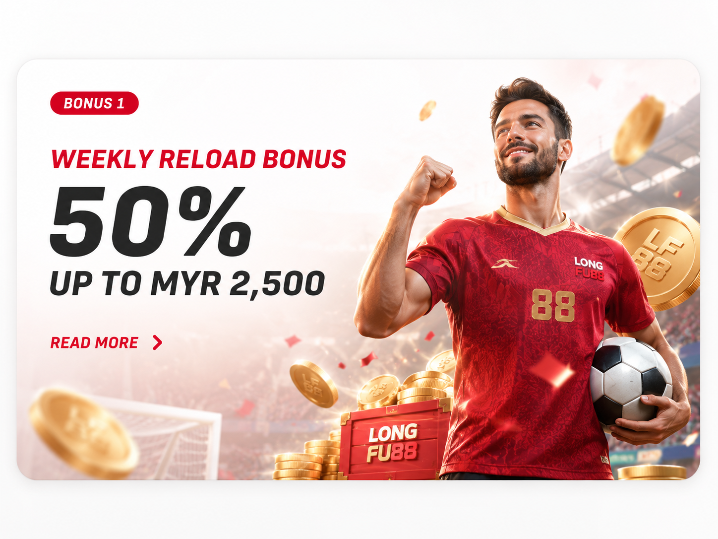 Longfu88 welcome bonus offer